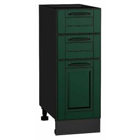 Шкаф нижний с 3-мя ящиками Дублин Special Green/Graphite 816*300*478