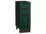 Шкаф нижний с 3-мя ящиками Дублин Special Green/Graphite 816*300*478