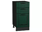 Шкаф нижний с 3-мя ящиками Дублин Special Green/Graphite 816*400*478
