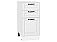 Шкаф нижний с 3-мя ящиками Дублин Special White/Белый 816*400*478