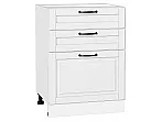 Шкаф нижний с 3-мя ящиками Дублин Special White/Белый 816*600*478