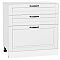 Шкаф нижний с 3-мя ящиками Дублин Special White/Белый 816*800*478
