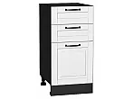 Шкаф нижний с 3-мя ящиками Дублин Special White/Graphite 816*400*478
