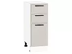 Шкаф нижний с 3-мя ящиками Фрейм Cream Silk Белый 816*300*484