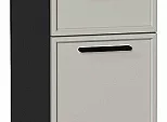 Шкаф нижний с 3-мя ящиками Фрейм Grey Silk Graphite 816*300*484