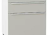 Шкаф нижний с 3-мя ящиками Фьюжн Silky Light Grey Белый 816*600*480