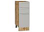 Шкаф нижний с 3-мя ящиками Фьюжн Silky Light Grey Дуб Вотан 816*300*480