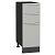 Шкаф нижний с 3-мя ящиками Фьюжн Silky Light Grey Graphite 816*300*480