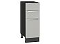 Шкаф нижний с 3-мя ящиками Фьюжн Silky Light Grey Graphite 816*300*480