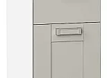 Шкаф нижний с 3-мя ящиками Лофт Grey Silk/Белый 816*300*480