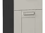 Шкаф нижний с 3-мя ящиками Лофт Grey Silk/Graphite 816*300*480