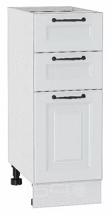 Шкаф нижний с 3-мя ящиками Ницца Blanco/Белый 816*300*478