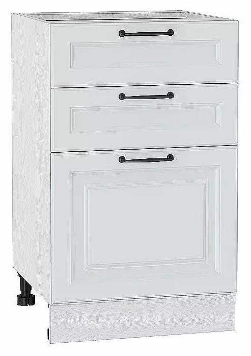 Шкаф нижний с 3-мя ящиками Ницца Blanco/Белый 816*500*478
