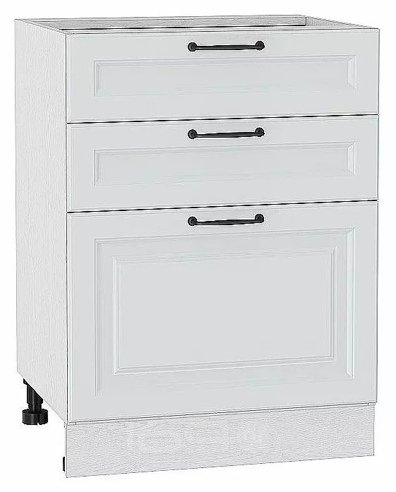 Шкаф нижний с 3-мя ящиками Ницца Blanco/Белый 816*600*480