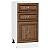 Шкаф нижний с 3-мя ящиками Шале Brown Dreamline Белый 816*400*480