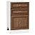 Шкаф нижний с 3-мя ящиками Шале Brown Dreamline Белый 816*500*480