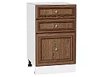 Шкаф нижний с 3-мя ящиками Шале Brown Dreamline Белый 816*500*480