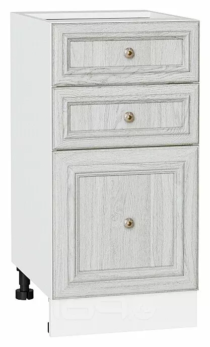 Шкаф нижний с 3-мя ящиками Шале White Dreamline Белый 816*400*480