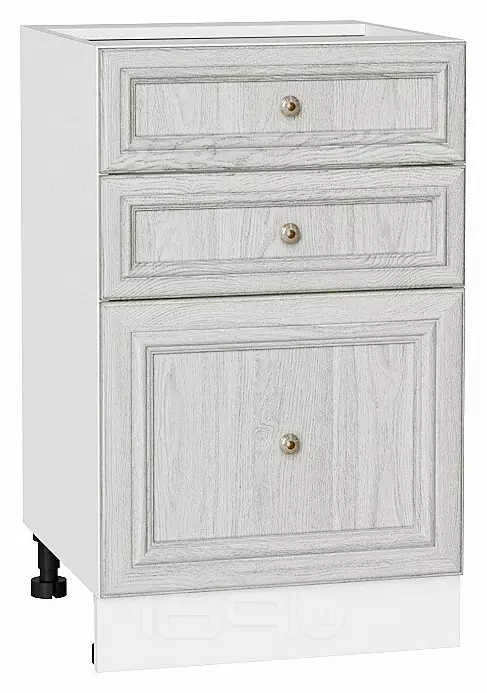 Шкаф нижний с 3-мя ящиками Шале White Dreamline Белый 816*500*480