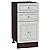 Шкаф нижний с 3-мя ящиками Шале White Dreamline Венге 816*400*480