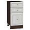 Шкаф нижний с 3-мя ящиками Шале White Dreamline Венге 816*400*480 Шкаф нижний с 3-мя ящиками Шале White Dreamline Венге 816*400*480