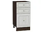Шкаф нижний с 3-мя ящиками Шале White Dreamline Венге 816*400*480