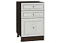 Шкаф нижний с 3-мя ящиками Шале White Dreamline Венге 816*500*480