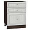 Шкаф нижний с 3-мя ящиками Шале White Dreamline Венге 816*600*480 Шкаф нижний с 3-мя ящиками Шале White Dreamline Венге 816*600*480