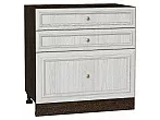 Шкаф нижний с 3-мя ящиками Шале White Dreamline Венге 816*800*480