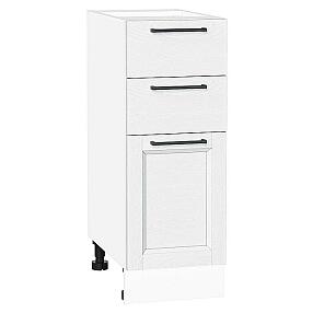 Шкаф нижний с 3-мя ящиками Сканди White Silkwood/Белый 816*300*480