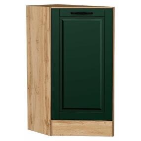 Шкаф нижний торцевой Дублин Special Green/Дуб Вотан 816*296*552