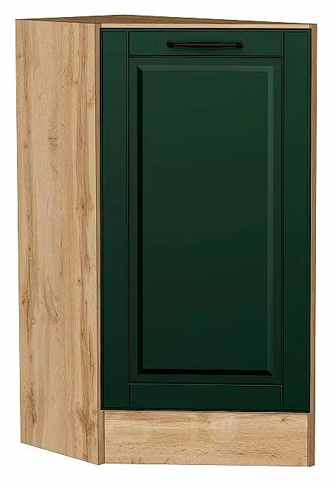 Шкаф нижний торцевой Дублин Special Green/Дуб Вотан 816*296*552