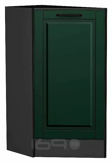 Шкаф нижний торцевой Дублин Special Green/Graphite 816*296*552