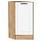 Шкаф нижний торцевой Дублин Special White/Дуб Вотан 816*296*552