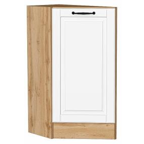 Шкаф нижний торцевой Дублин Special White/Дуб Вотан 816*296*552