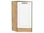 Шкаф нижний торцевой Дублин Special White/Дуб Вотан 816*296*552