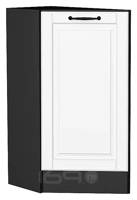 Шкаф нижний торцевой Дублин Special White/Graphite 816*296*552