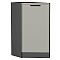 Шкаф нижний торцевой Фрейм Grey Silk Graphite 816*296*558