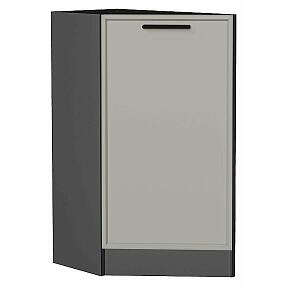 Шкаф нижний торцевой Фрейм Grey Silk Graphite 816*296*558