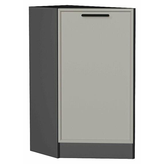 Шкаф нижний торцевой Фрейм Grey Silk Graphite 816*296*558