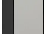 Шкаф нижний торцевой Фьюжн Silky Light Grey Graphite 816*296*554