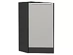 Шкаф нижний торцевой Фьюжн Silky Light Grey Graphite 816*296*554