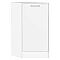 Шкаф нижний торцевой Квадро Белый/Белый 816*296*555