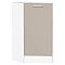 Шкаф нижний торцевой Квадро Кашемир/Белый 816*296*555