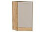 Шкаф нижний торцевой Квадро Кашемир/Дуб Вотан 816*296*555