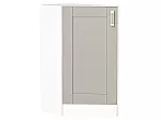 Шкаф нижний торцевой Лофт Grey Silk/Белый 816*296*554