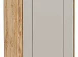 Шкаф нижний торцевой Лофт Grey Silk/Дуб Вотан 816*296*554
