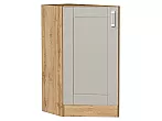 Шкаф нижний торцевой Лофт Grey Silk/Дуб Вотан 816*296*554