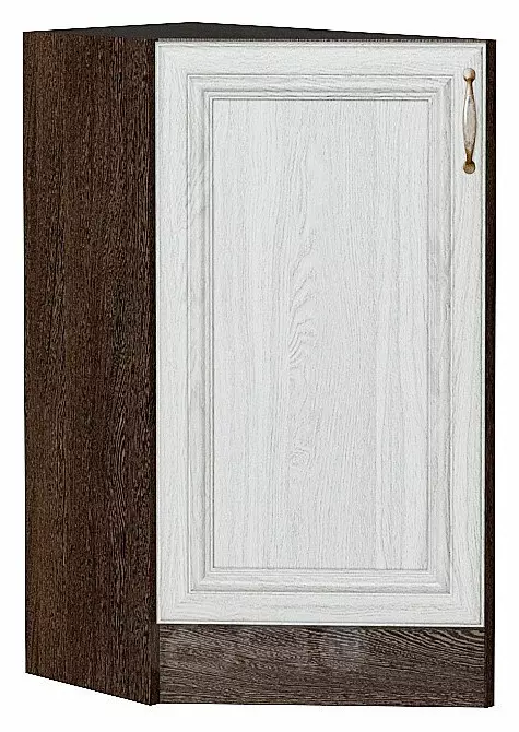 Шкаф нижний торцевой Шале White Dreamline Венге 816*296*554