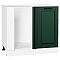Шкаф нижний угловой Дублин Special Green/Белый 816*890*478